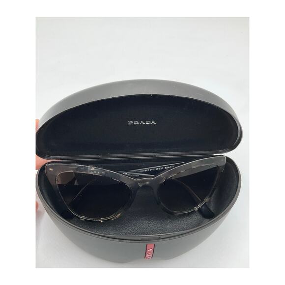 Prada Accessories - Prada Black Cateye Tortoise Sunglasses